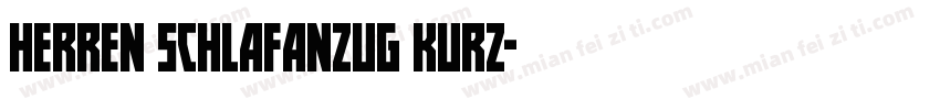 HERREN SCHLAFANZUG KURZ字体转换